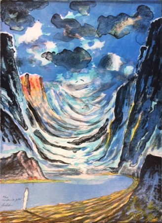 Det aftenrøde fjellet