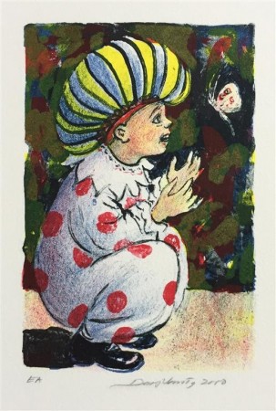 Klovnen med sommerfugl