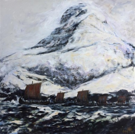 Vikingskip ved Sognnes
