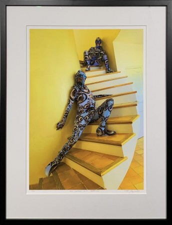 Sky Cosmos, yellow Stairs