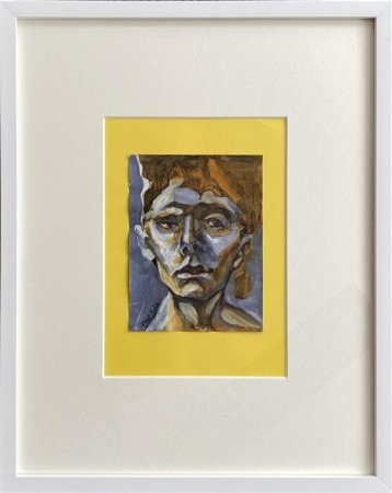 Portrett på gult 2