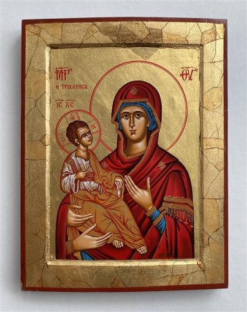 The Mother and Christ Tempera med eggeplomme
