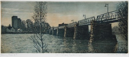 Gammel bro (gyldent lys)